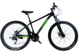 Велосипед гірський Corso Kord KD-01942 27.5"/15.5", чорний з салатовим